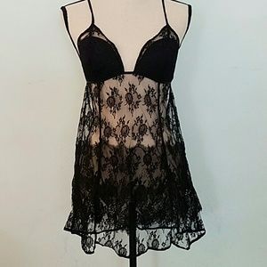 New Victoria Secret Baby Doll Sheer Lace